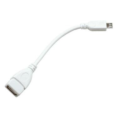 Перехідник OTG Micro USB - USB 0.15 м білий (7000003371) фото №1