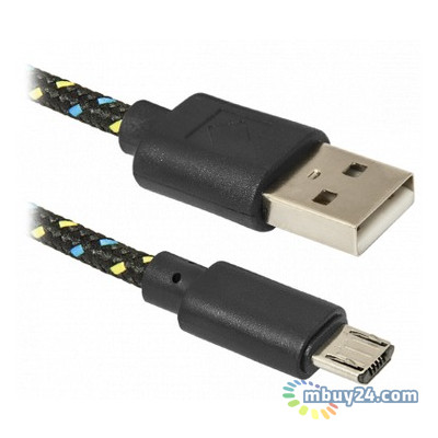 Дата-кабель Defender USB08-03T USB 2.0 - Micro USB, 1м (87474) фото №1