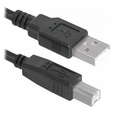 Кабель Defender USB04-17 USB2.0 AM - BM 5 м чорний фото №2