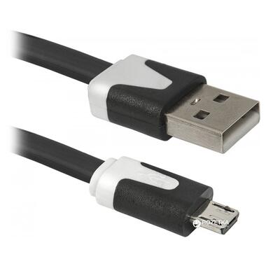 Кабель Defender USB08-03P USB 2.0 AM - Micro BM 1 м чорний фото №2
