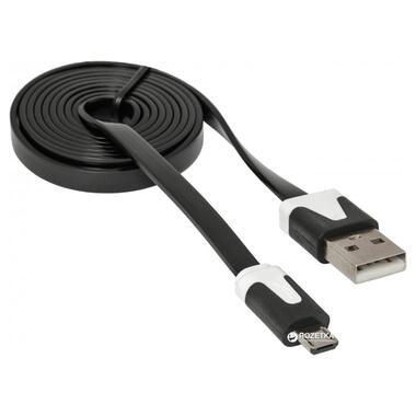 Кабель Defender USB08-03P USB 2.0 AM - Micro BM 1 м чорний фото №1