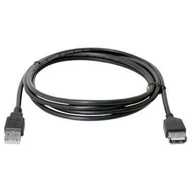 Кабель Defender USB02-17 USB 2.0 AM - AF 5 м чорний фото №2
