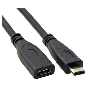 Кабель-подовжувач Value USB3.1 Type-C M - Type-C F 100 W 5 A 3 м чорний (S0807) фото №1