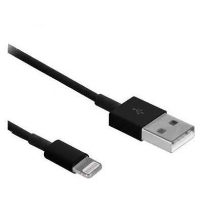 Дата кабель Drobak USB 2.0 AM - Lightning 1 м Black (215340) фото №1