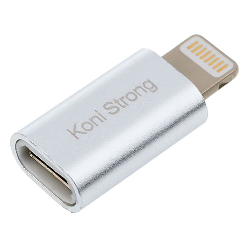 Перехідник Koni Strong Micro-USB to Lightning KS-31mi silver (16463) фото №1