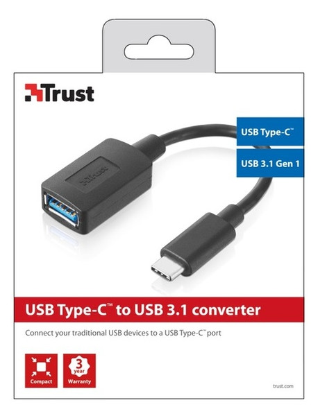 Кабель Trust USB Type-C to USB3.0 Converter (20967) фото №6