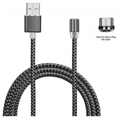 Магнітний кабель USB XoKo SC-355m Micro USB 1 м Magneto Grey фото №1