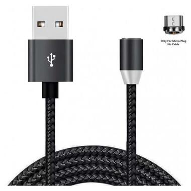 Магнітний кабель USB XoKo SC-355m Micro USB 1м Magneto Black фото №1