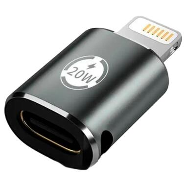 Перехідник XoKo AC-015m USB Type-C-Lightning 20W Black (XK-AC-015m) фото №1