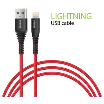 Дата кабель Intaleo USB 2.0 AM to Lightning 1.2m CBRNYL1 Red (1283126559471) фото №1