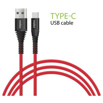 Дата кабель Intaleo USB 2.0 AM to Type-C 1.2m CBRNYT1 Red (1283126559464) фото №1