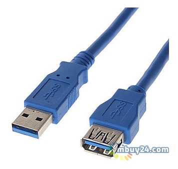 Подовжувач USB ATcom USB 3.0 1.8m AM/AF Blue фото №1