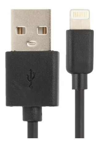 Кабель USB Marvo Lightning DA DT0070A 1 м Чорний фото №2