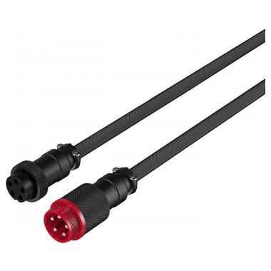 Кабель HyperX USB-A - USB-C спиральный 1.37м Grey/Black (6J679AA) фото №2