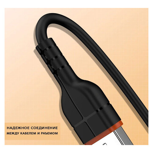 USB кабель Kaku KSC-300 USB - Type-C 2m - Black фото №3