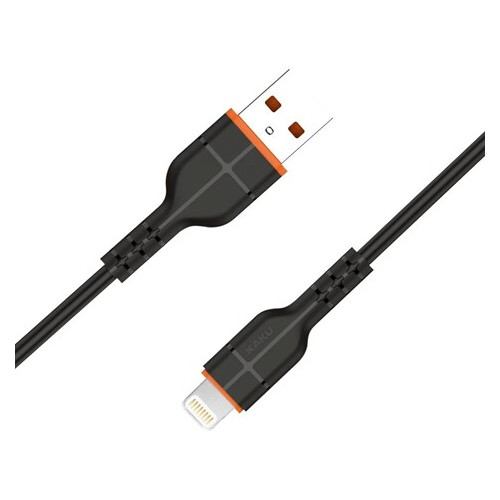 USB кабель Kaku KSC-300 USB - Lightning 2m - Black фото №1