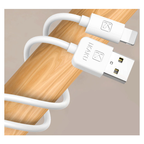 Кабель USB Kaku KSC-332 USB - Lightning 2м - Білий фото №3