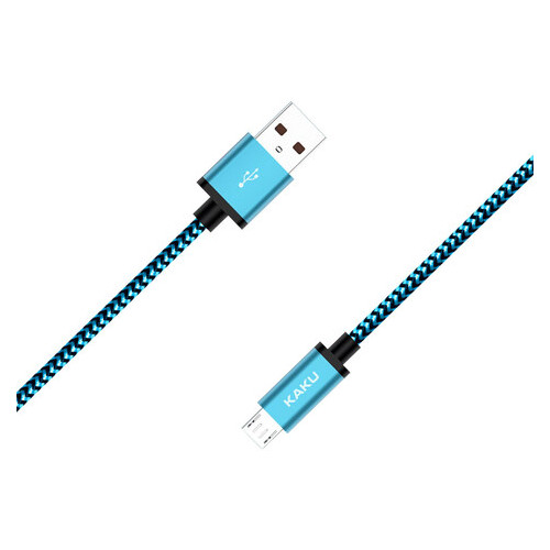 Кабель USB Kaku KSC-107 USB - Micro USB 1m - Blue фото №1