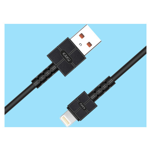 Кабель USB Kaku KSC-293 USB - Lightning 1m - Black фото №1