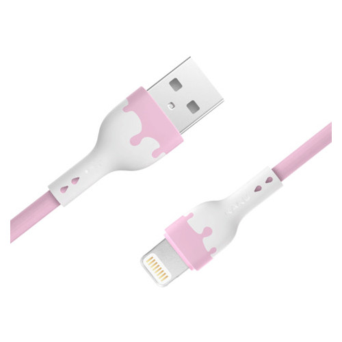 USB кабель Kaku KSC-271 USB - Lightning 1,2m - Pink фото №1