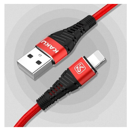 Кабель USB Kaku KSC-298 USB - Lightning 1m - Red фото №2