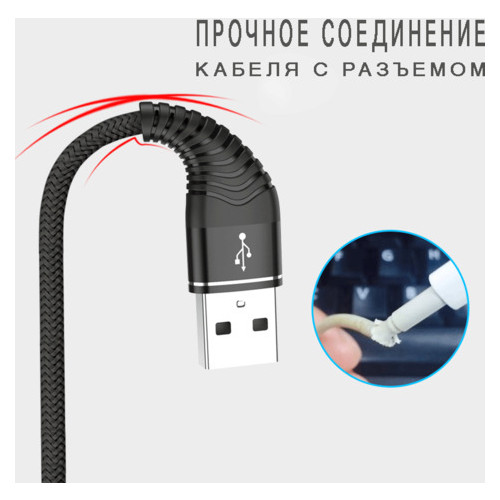 USB кабель Kaku KSC-098 USB - Lightning 1.2m - Blue фото №2