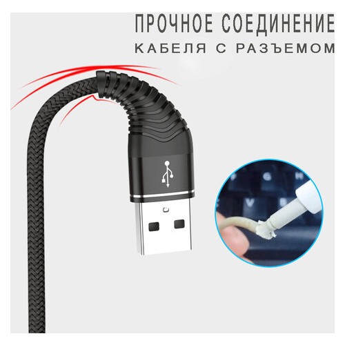 USB кабель Kaku KSC-098 USB - Lightning 1.2m - Blue фото №6