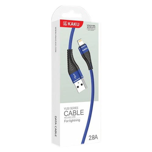 USB кабель Kaku KSC-098 USB - Lightning 1.2m - Blue фото №3