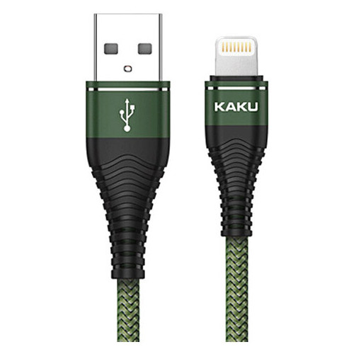 USB кабель Kaku KSC-098 USB - Lightning 1.2m - Green фото №1