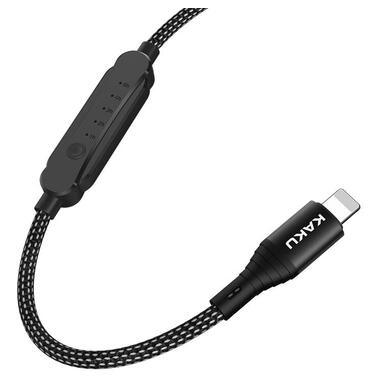 USB кабель Kaku KSC-282 USB - Lightning 1m з таймером - Black фото №3