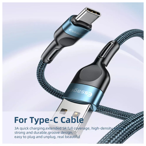 Дата кабель Essager USB - micro USB 2.4 А 1 м чорний (E1199) фото №2