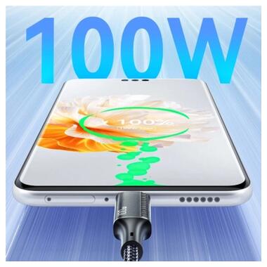 Дата кабель USB 2.0 AM to Lightning + Micro 5P + USB-C 1.2m 100W Essager (EXCMTL-JJ01-P) фото №8