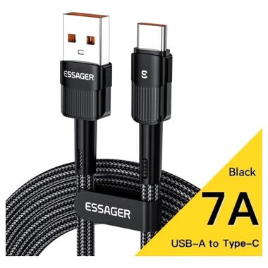 Дата кабель USB 2.0 AM to USB-C 0.5m 7A black Essager (EXCT-XCB01) фото №2