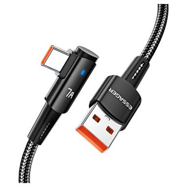 Дата кабель USB 2.0 AM to USB-C 2.0m 100W black Essager (EXCWT7A-CGA01-P) фото №1