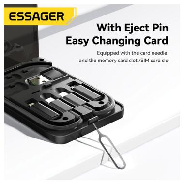 Дата кабель USB charging cable set Treasure box 0.28m Essager (ECJHZ-JH01-P) фото №3