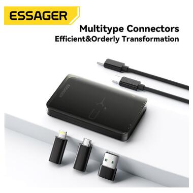 Дата кабель USB charging cable set Treasure box 0.28m Essager (ECJHZ-JH01-P) фото №2