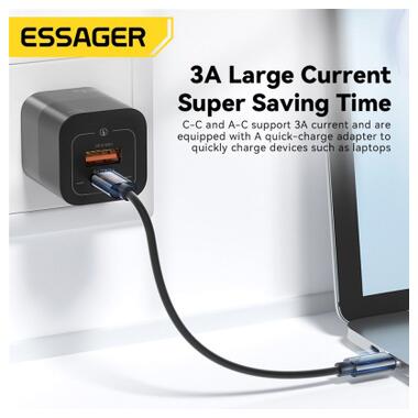 Дата кабель USB charging cable set Treasure box 0.28m Essager (ECJHZ-JH01-P) фото №4