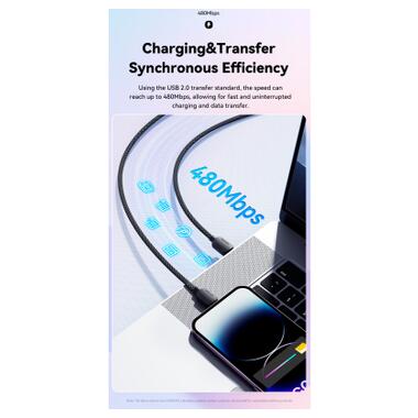 Дата кабель USB-C to Lightning 1.0m 20W white Essager (EXCTL-WL02-P) фото №6