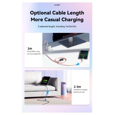 Дата кабель USB-C to USB-C 1.0m 100W black Essager (EXCTT1-WL01-P) фото №9