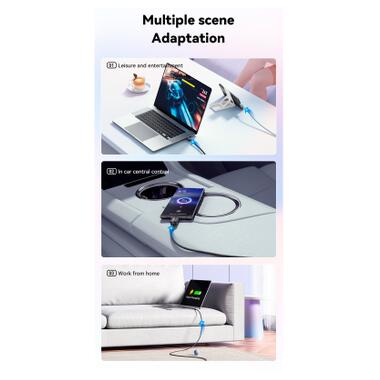 Дата кабель USB-C to USB-C 1.0m 100W black Essager (EXCTT1-WL01-P) фото №8