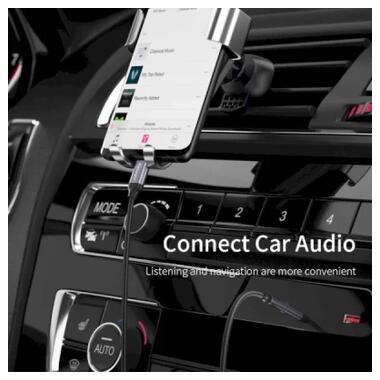 Кабель мультимедийный USB-C to 3.5mm M 1.0m gray Essager (EZJE02-0G) фото №4