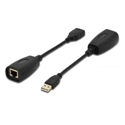 Подовжувач Digitus USB - UTP Cat5 0.2 м Black (DA-70139-2) фото №2