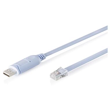 Дата кабель USB AM to RJ45 Ethernet 1.8m FT232RNL black Digitus (DA-70173) фото №1