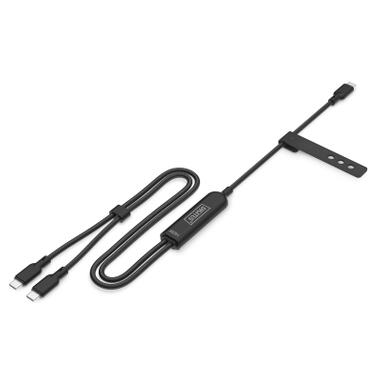 Дата кабель USB-C to 2xUSB-C 1.8m 140W black Digitus (AK-300170-018-S) фото №2