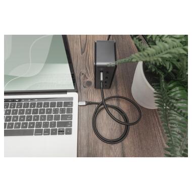 Дата кабель USB-C to USB-C 1.0m USB 4.0 black Digitus (DB-300443-010-S) фото №4