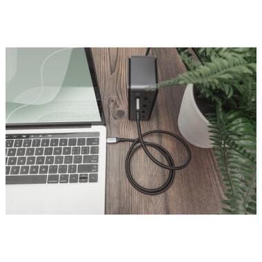 Дата кабель USB-C to USB-C 3.0m USB 4.0 black Digitus (DB-300443-030-S) фото №4