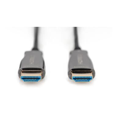 Кабель мультимедийный HDMI M to HDMI M 10m 4K AOC hybrid-fiber black Digitus (AK-330125-100-S) фото №2