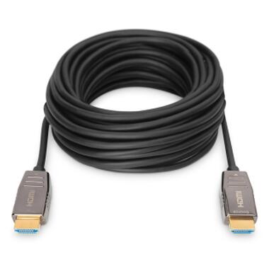 Кабель мультимедийный HDMI M to HDMI M 10m 8K AOC hybrid-fiber black Digitus (AK-330126-100-S) фото №6