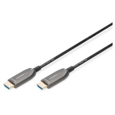 Кабель мультимедийный HDMI M to HDMI M 10m 8K AOC hybrid-fiber black Digitus (AK-330126-100-S) фото №1