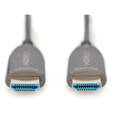 Кабель мультимедийный HDMI M to HDMI M 15m 8K AOC hybrid-fiber black Digitus (AK-330126-150-S) фото №2
